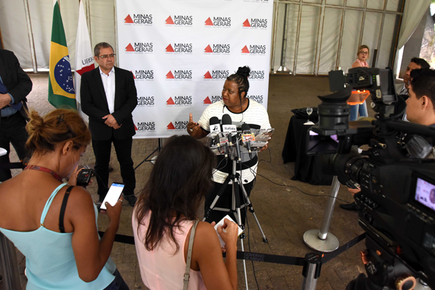 Macaé iniciou a apresentação falando sobre a importância da educação pública no Estado. Foto: Marcelo Sant'Anna / Imprensa MG 