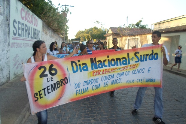 Esse será o segundo ano que o Núcleo em Januária realizará passeata. A primeira vez foi em 2014. Foto: Arquivo Núcleo de Capacitação e Apoio Pedagógico às Escolas de Educação Básica 