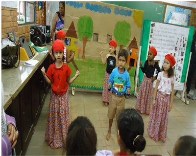 A Escola Estadual Desembargador Barcelos Corrêa apresentou projeto sobre Consciência Negra. Foto: Arquivo Escola 