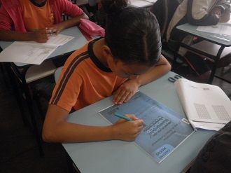 Aplicação das provas do Proeb na Escola Estadual Jornalista Jorge Paes Sardinha, em Belo Horizonte. Foto: Arquivo Escola