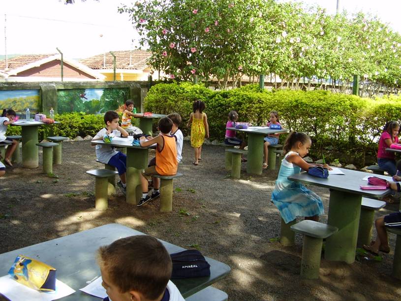 Todas as turmas da escola utilizam a sala ecológica ao menos uma vez por semana. Foto: Arquivo da Escola