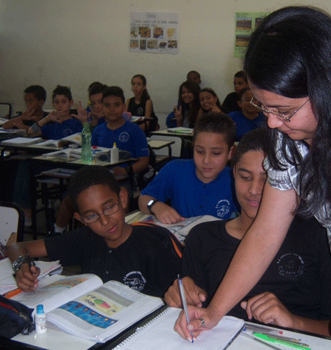 Na Escola Estadual Paschoal Comanducci, os bons resultados no Proeb fazem parte de um planejamento da escola