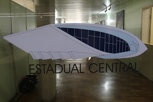 Nova logo da escola foi escolhida em concurso entre os estudantes. Foto: Hudson Menezes ACS SEE