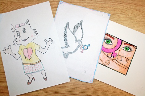 Desenho da loba-guará faturou o primeiro lugar. Foto: Arquivo Sedese