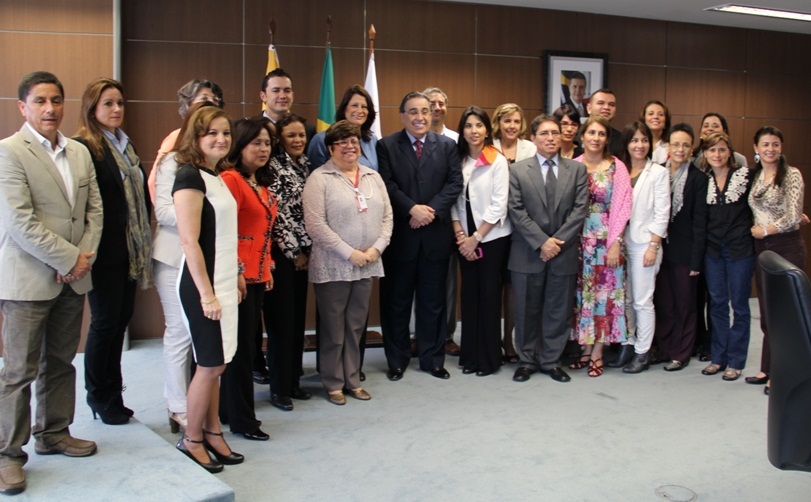 Comitiva da Colômbia foi recebida pelo vice-governador, Alberto Pinto Coelho, na manhã desta segunda-feira. Foto: Hudson Menezes ACS SEE