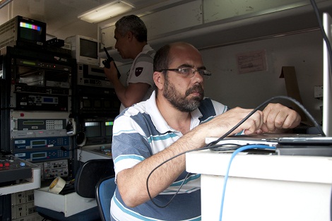 Cerca de 20 profissionais estarão envolvido na transmissão do Congresso. Foto: Amanda Lelis ACS SEE