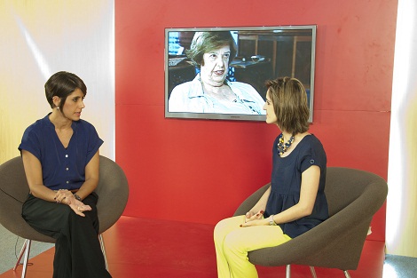 O Congresso de Práticas Educacionais contou com a transmissão de um telejornal ao vivo durante o congresso. Foto: Ana Palmira ACS SEE Puglia ACS SEE