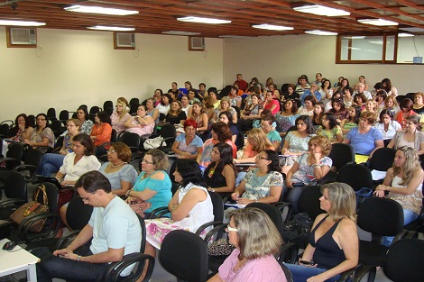 Seminário em Leopoldina, teve foco na gestão escolar. Foto: Arquivo SRE Leopoldina