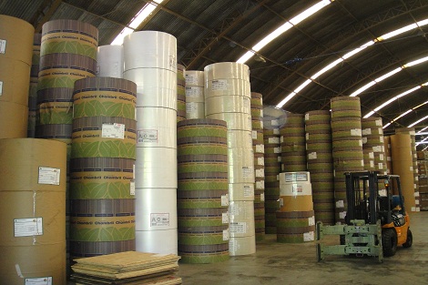 na gráfica, rolos de papéis mostrama  dimensão do exame que será aplicados a alunos da rede pública de todo estado. Foto: Arquivo SEE