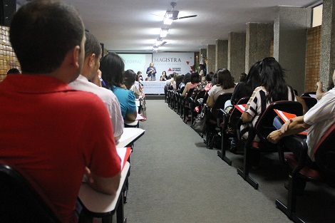 Cerca de 100 gestores escolares participam de encontro para a promoção da paz nas escolas. Foto: Geanine Nogueira ACS SEE