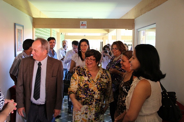 Secretária, Ana Lúcia Gazzola, visita a SRE de Montes Claros. Foto: Guilherme Brasil ACS SEE