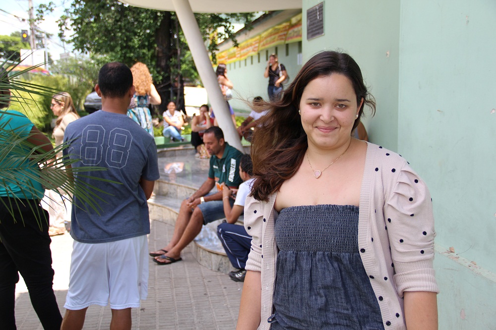 Juliana Ferreira Nunes vê no concurso público a estabilidade. Foto: Guilherme Brasil ACS/SEE