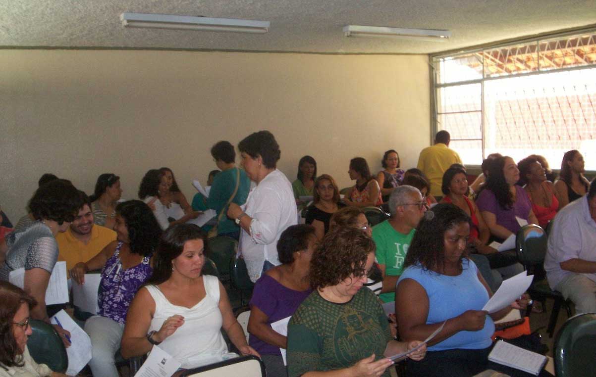 Participação dos pais foi essencial para o desenvolvimento da escola. Foto: Arquivo da Escola