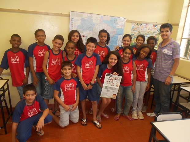 O projeto que levou João Paulo à final do Prêmio Victor Civita foi desenvolvido com alunos do 6º ano do ensino fundamental. Foto: Arquivo Escola