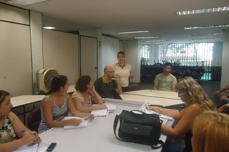 Reunião com educadores das escolas e inspetores do Projeto Reinventando o Ensino Médio para a socialização e alinhamento de atividades. Foto: Arquivo SRE Varginha