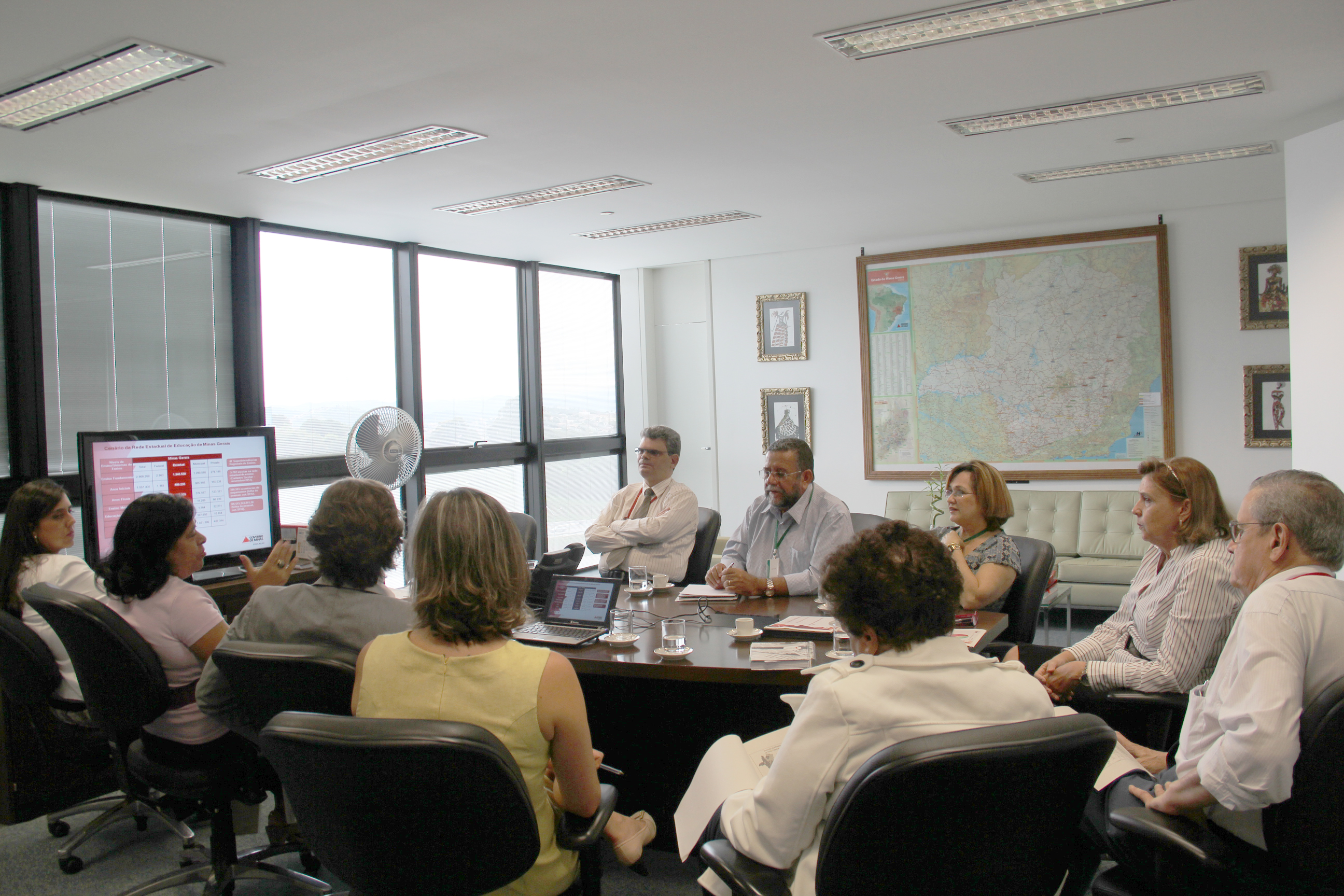 Representantes da Prefeitura Municipal de Aracaju conheceram os projetos da educação mineira. Foto: Geanine Nogueira ACS/SEE