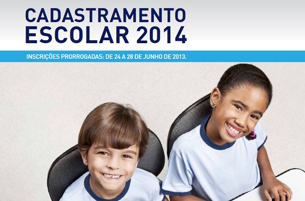 Cadastramento Escolar foi prorrogado até o dia 28 de junho. Crédito: Divulgação SEE