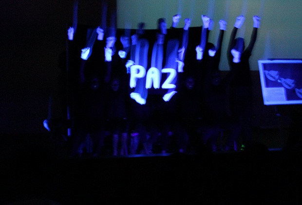 Alunos da Escola Estadual João Hemétrio durante o segundo dia do Forpaz. Foto: Vanessa Peçanha Analista Educacional / SRE Coronel Fabriciano