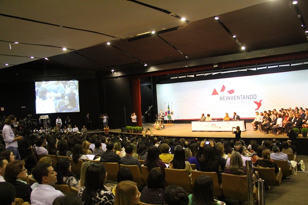 Evento de universalização do Reinventando o Ensino Médio conta com cerca de 2,6 mil educadores. Foto: Geanine Nogueira ACS SEE