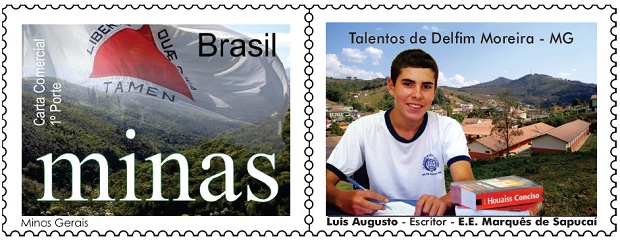 O aluno Luis Augusto Guimarães garantiu o primeiro lugar no 42° Concurso Internacional de Redação de Cartas 2013 promovido pelos Correios. Foto: Divulgação Correios