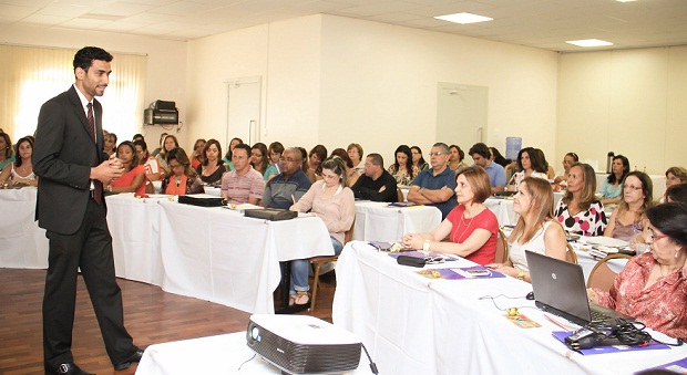 A agenda que reúne os 73 gestores escolares ocorre no município de Caetanópolis, na região Central do Estado.. Crédito: Nívea de Oliveira / Comunicação SRE Sete Lagoas