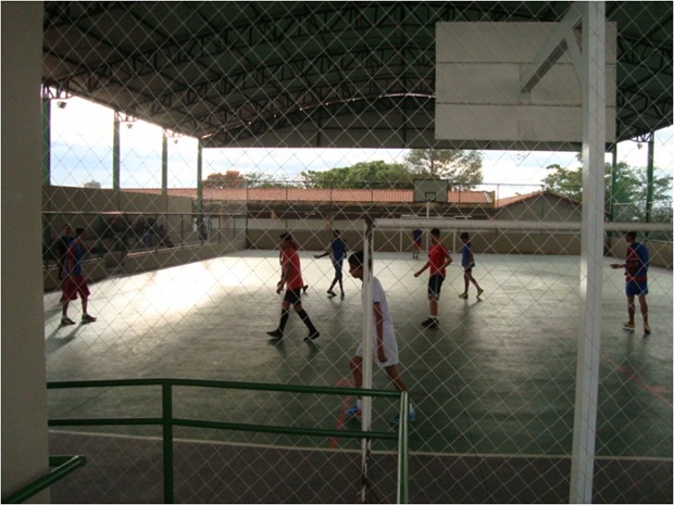 A Escola Estadual Nossa Senhora da Penha inaugurou essa semana sua nova quadra coberta. Foto: Arquivo da Escola