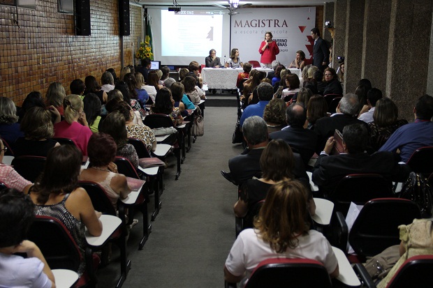 Nesta quinta-feira, a Magistra comemorou mil dias de atividades voltadas à formação continuada dos educadores mineiros. Crédito: Hudson Menezes ACS/SEE