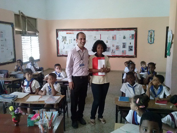 Durante o Congresso, o educador teve a oportunidade de visitar escolas do país. Foto: Arquivo Pessoal