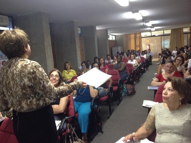 Cerca de 100 analistas educacionais que atuam no órgão central serão capacitados essa semana. Crédito: Marina Nogueira / Magistra