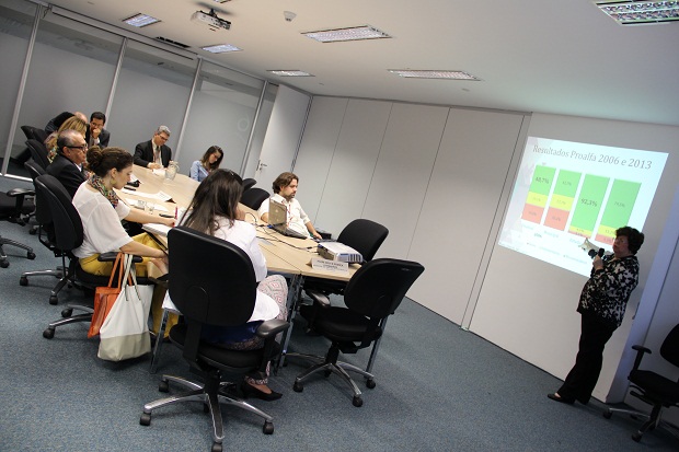 A comitiva foi apresentada às iniciativas desenvolvidas na rede estadual mineira. Foto: Lígia Souza ACS/SEE