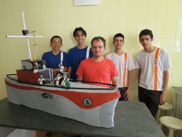 Os alunos da Escola Estadual Dom José Gaspar venceram na categoria ensino médio. Foto: Arquivo da Escola