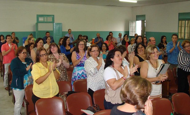Na SRE de São Sebastião do Paraíso, todos os diretores de escolas estaduais participaram da última reunião do ano. Foto: Arquivo da SRE