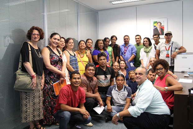 Reunião foi realizada na última terça-feira e contou com a participação das lideranças indígenas. Foto: Geanine Nogueira ACS/SEE