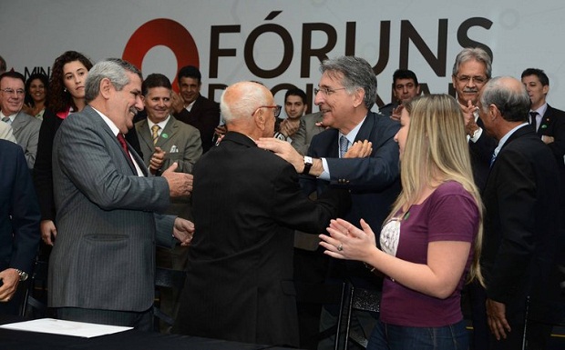 Governador Fernando Pimentel durante a instalação do Fórum Regional de Juiz de Fora. Foto: Carlos Alberto/Imprensa MG