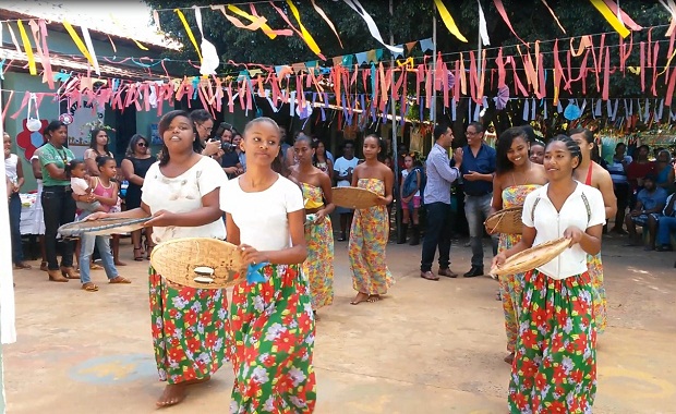 Na escola, estudantes também aprendem sobre a cultura quilombola. Foto: Geanine Nogueira ACS/SEE