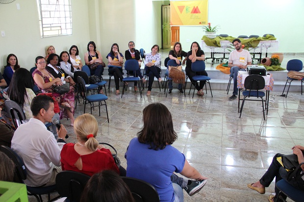 A mobilização durou todo o dia e reuniu representantes de escolas dos municípios que compõem as superintendências regionais de ensino de Divinópolis, Pará de Minas e Campo Belo. Foto: Andréa Hespanha ACS/SEE