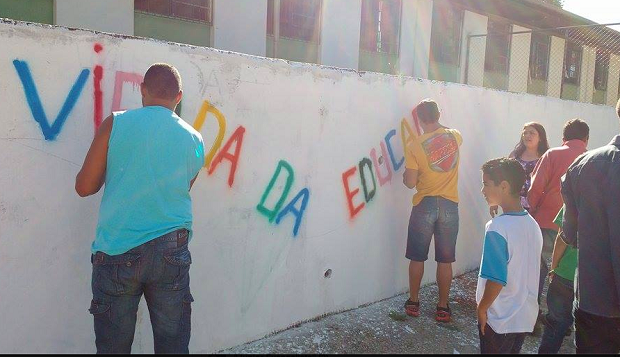 Escola Estadual Padre Afonso de Lemos, em Cachoeira do Campo, distrito de Ouro Preto (Território Metropolitano), também se mobilizou e organizou a sua Virada Educação. Crédito: Arquivo da Escola