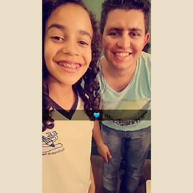 Professor Wallace foi homenageado pelos alunos da Escola Estadual Dr. João Pinheiro. Foto: Arquivo pessoal