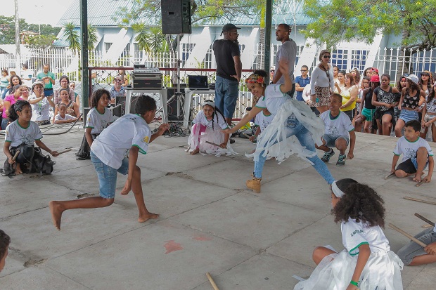 Em Ribeirão das Neves, as ações da Virada foram realizadas em sete polos. Foto: Igor Ribeiro