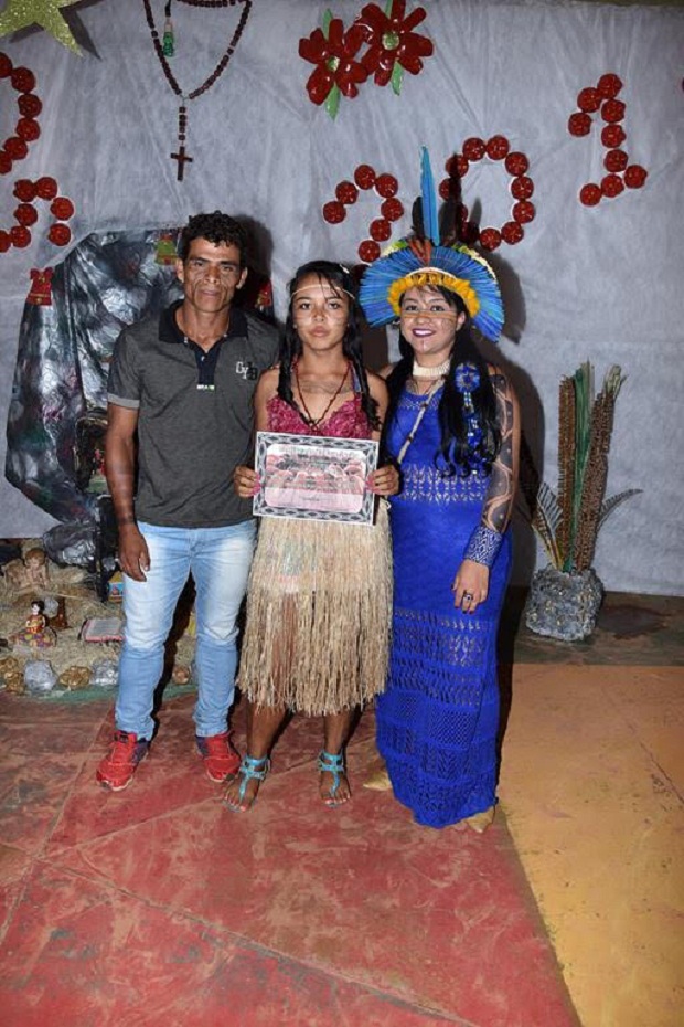 Cerca de 300 estudantes se formaram.Foto:  João da Conceição Xakriabá