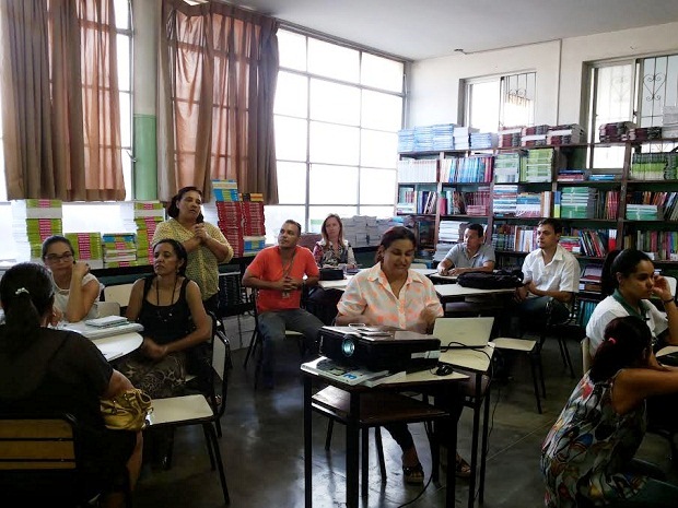 Em reunião realizada pela Superintendência Metropolitana C, gestores municipais são orientados sobre os Planos Municipais de Educação. Crédito:Divulgação SRE Metropolitana C 