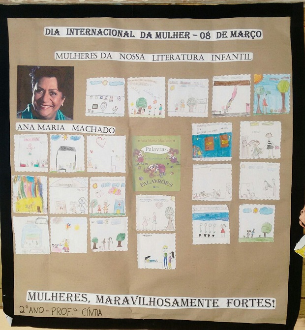 Na Escola Estadual Madre Santa Face estudantes produziram diferentes cartazes sobre o tema. Foto: Arquivo da Escola