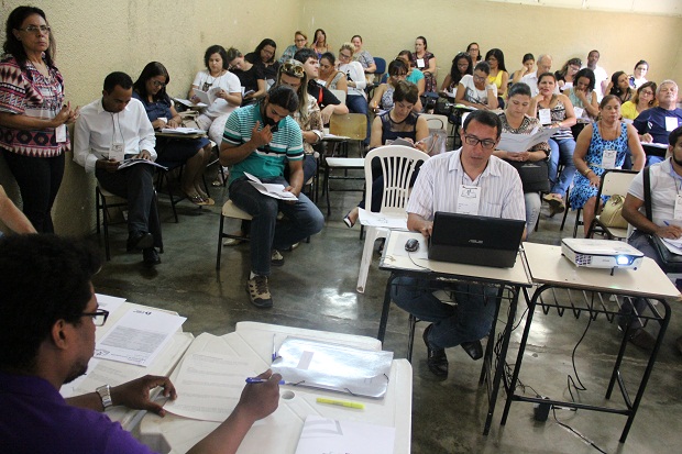 Os inscritos foram divididos em 8 grupos. Foto: Elian Oliveira/ACS-SEE