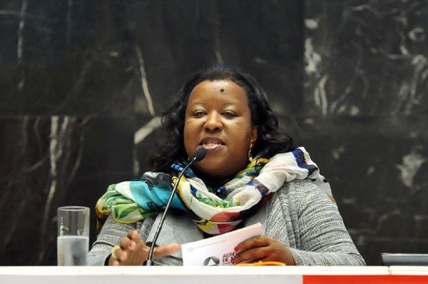  Secretária Macaé Evaristo participou do primeiro dia de debate. Foto: Pollyanna Maliniak/ ALMG