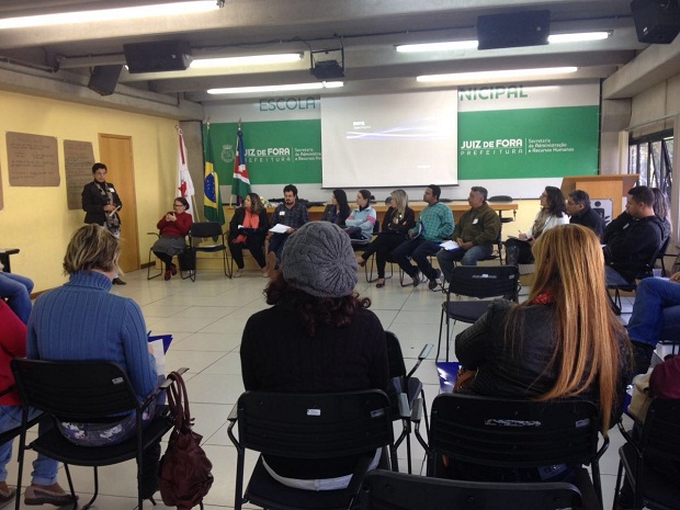 Roda de Conversa teve participação dos profissionais que atendem as unidades socioeducativas. Foto: Poliana de Souza Vieira Leal