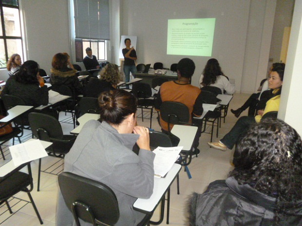 Professores participam da 1ª reunião de monitoramento do projeto educacional. Foto: Divulgação SRE de Poços de Caldas