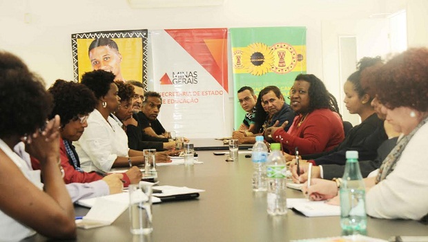 Roda de conversa com os NEABs contou com a participação da secretária Macaé Evaristo e foi realizada no PlugMinas, em Belo Horizonte. Foto: Osvaldo Afonso Imprensa/MG