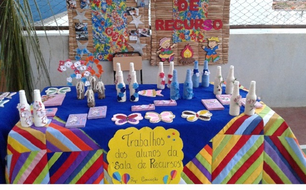 O projeto Arte na Escola contribuiu para o crescimento pessoal e cultural dos alunos do AEE. Foto: Arquivo da Escola