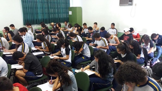 Os estudantes foram selecionados entre outros 78 alunos da Escola Estadual Maurício Murgel. Fotos: Arquivo da Escola