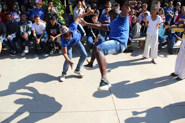 Houve grande envolvimento dos alunos da EE Geraldo Teixeira da Costa. Elian Oliveira/ACS-SEE